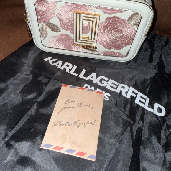 Karl Lagerfeld Pink Floral Women's Bag - Picture 7 of 9